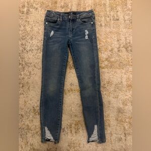 Joe's Jeans Dark Blue Distressed Skinny Jeans